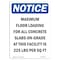 Signmission OSHA Notice, 7" Height, NOTICE Maximum Floor Loading For Sign, 7" X 5", Portrait OS-NS-D-57-V-15941 - alternate 1